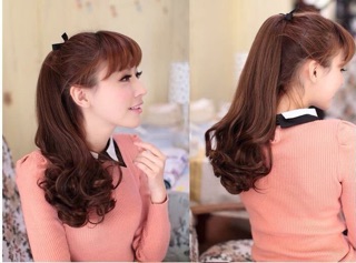Tóc buộc xoăn lọn đuôi 35p