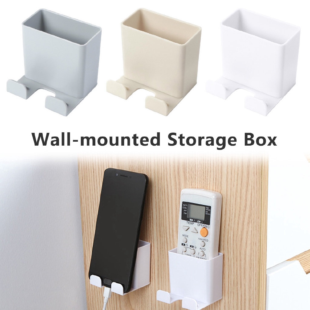 Phone Wall Holder Wall Mounted Storage Rack Smartphone Hanging Cellphone Tablet Charging