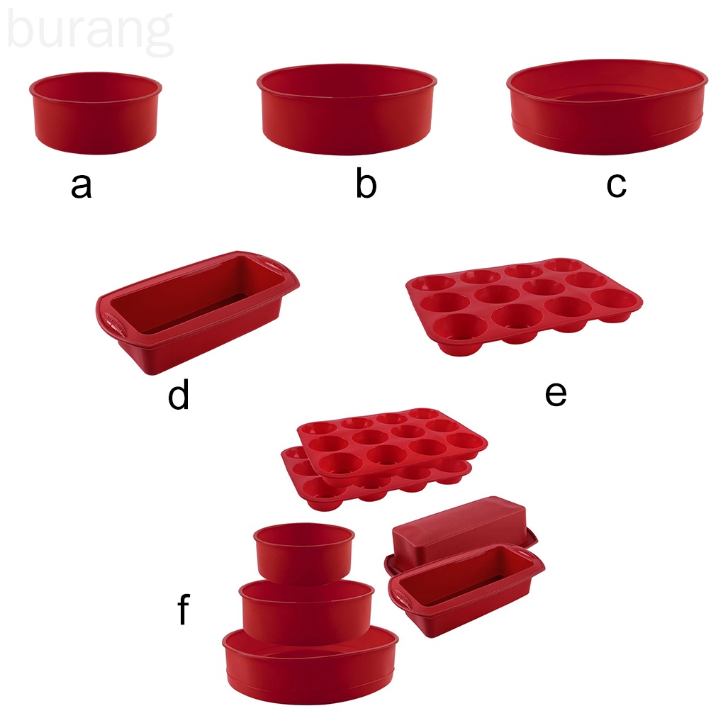 Khuôn silicone làm bánh hình tròn 6 inch cách nhiệt tiện dụng