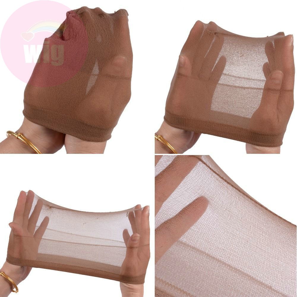 2Pcs Unisex Stretchable Wig Liner Cap Hair Net Elastic Mesh Hairpiece Accessory