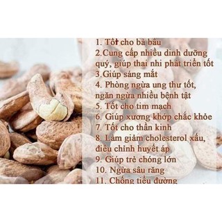 Hạt Điều Rang Muối - Loại nguyên hạt còn vỏ lụa