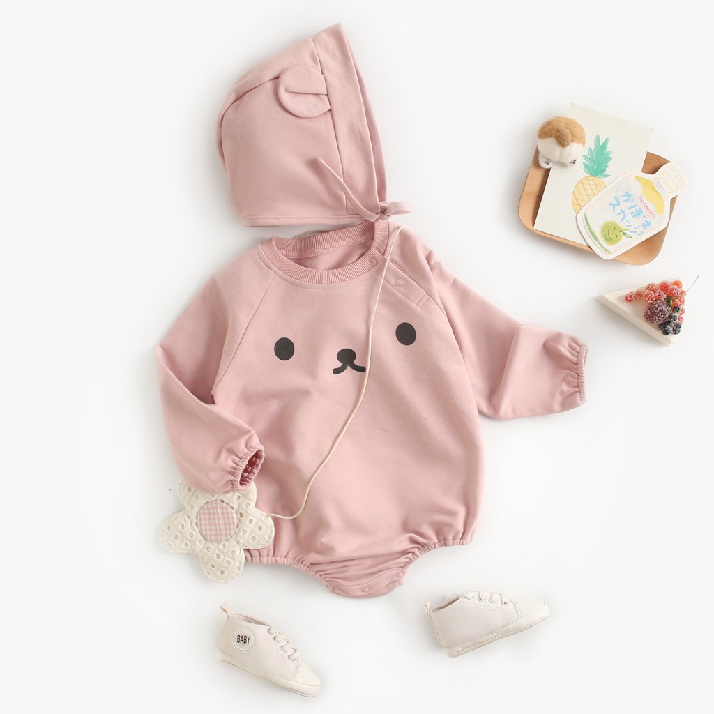 Bộ áo liền thân Sanlutoz cotton dễ thương dành cho bé