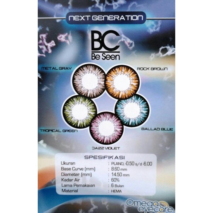 Kính Áp Tròng Thế Hệ Tiếp Xúc Omega Bc Be Seen | BigBuy360 - bigbuy360.vn