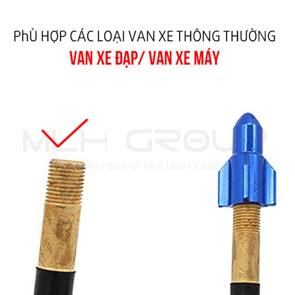 Nắp Van Xe Đạp Hợp Kim Nhôm Cao Cấp Chống Bụi Cho Van Mỹ- Van Xe Đạp/ Xe Máy/ Xe Ô Tô Tiện Dụng MLH