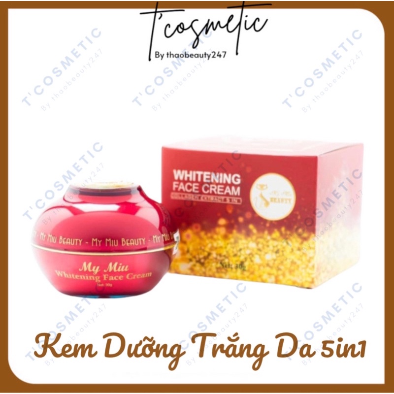Kem Face 5in1 My Miu Dưỡng Trắng Da 30g [Tặng 1 Serum Căng Bóng Da]
