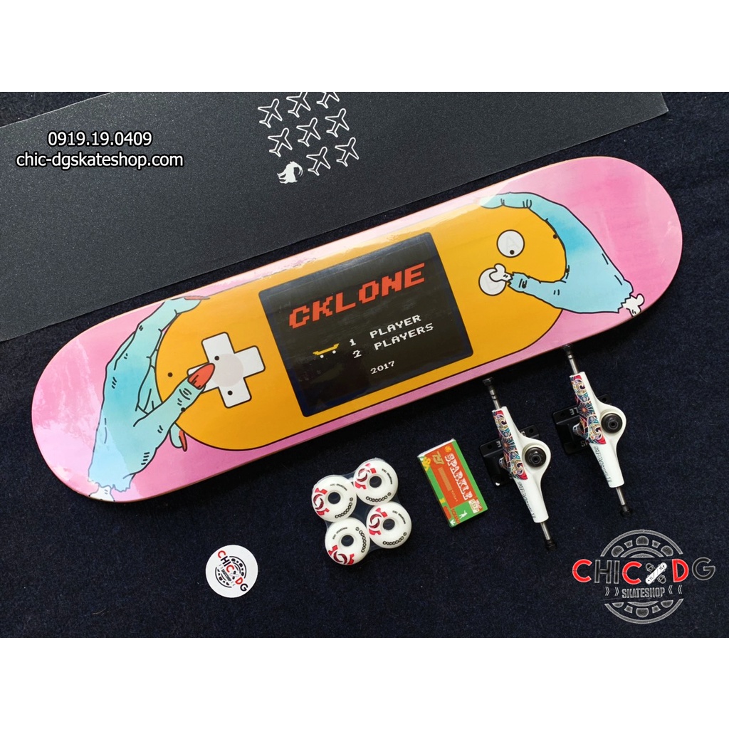 Skateboard ván trượt chuyên nghiệp chính hãng Cklone có bảo hành - dành cho cả người lớn và trẻ em