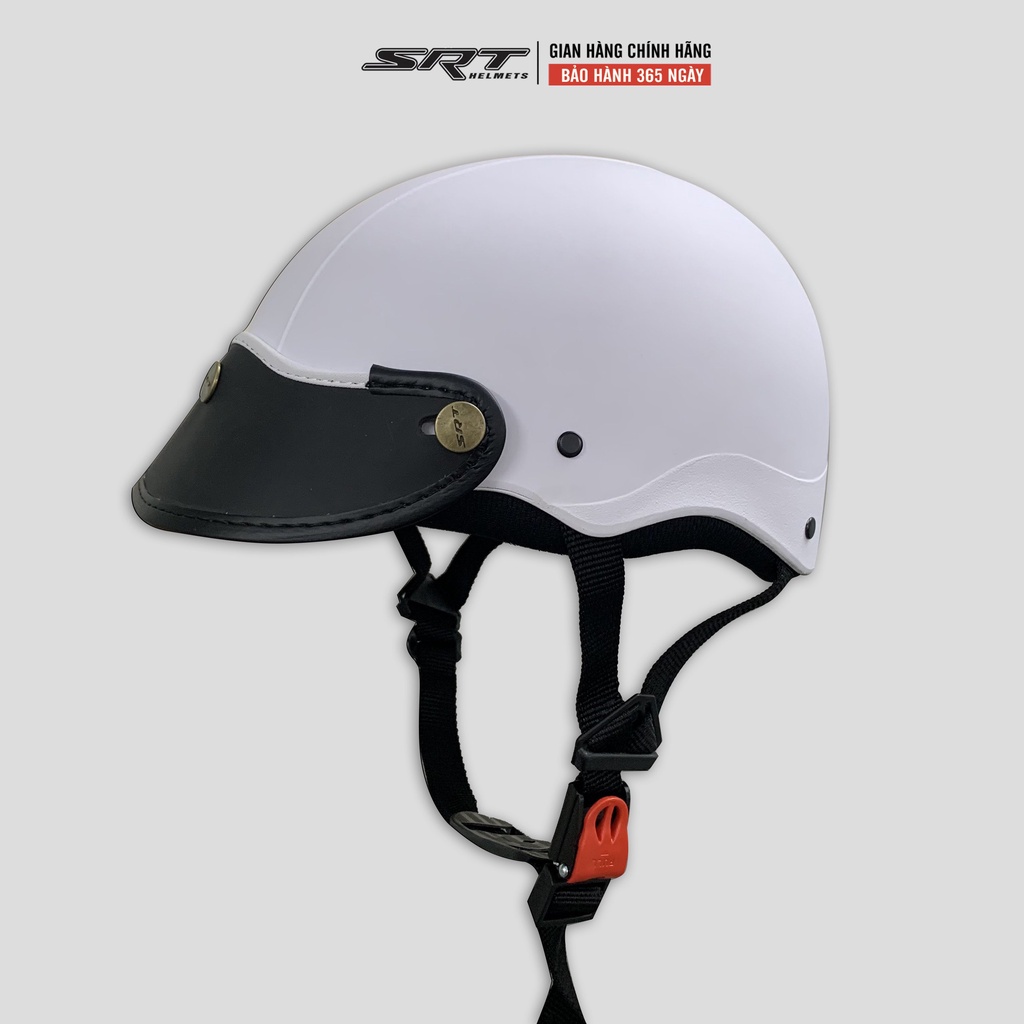 Mũ bảo hiểm 1/2 trơn (NS) SRT - lót ép nhiệt