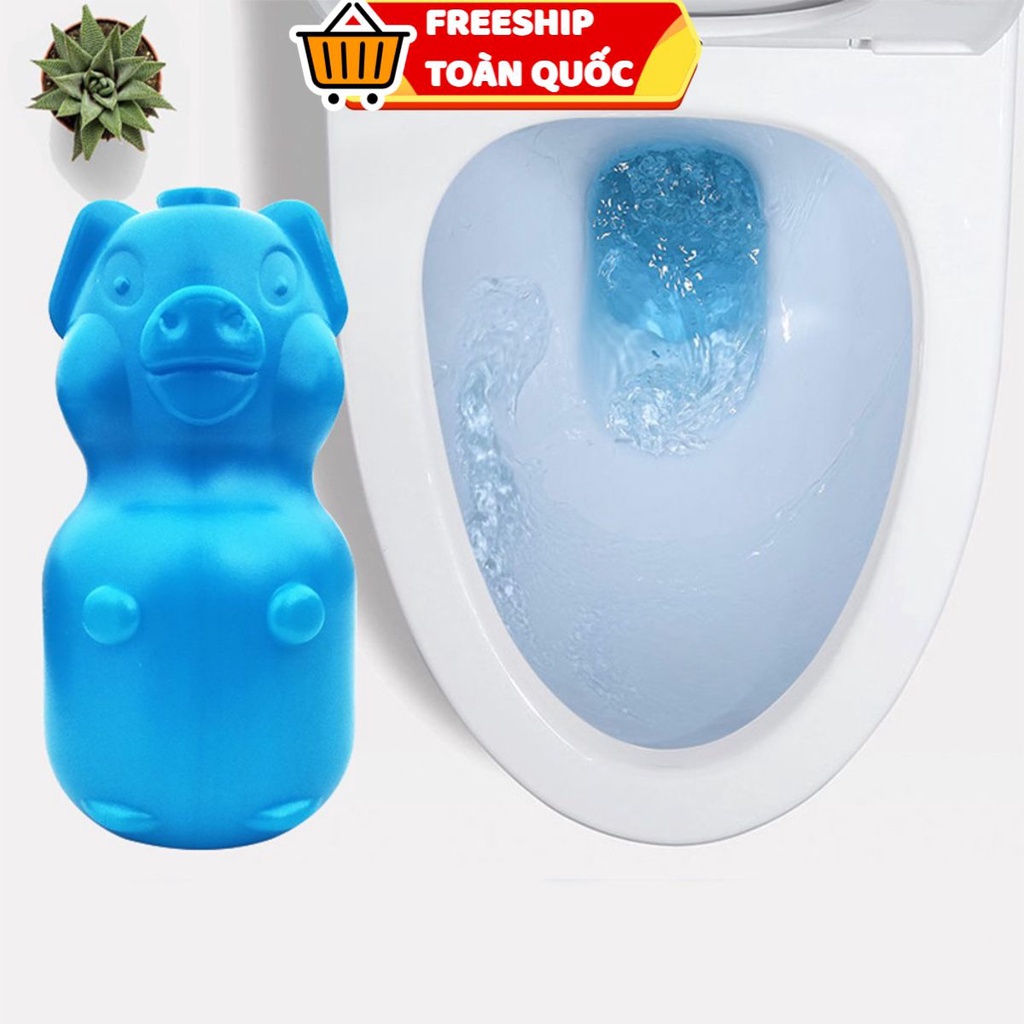 Lọ Thả Bồn Cầu Con HEO Khử Mùi - Diệt Khuẩn - Hiệu Quả Bằng 40 Viên Tẩy Bồn