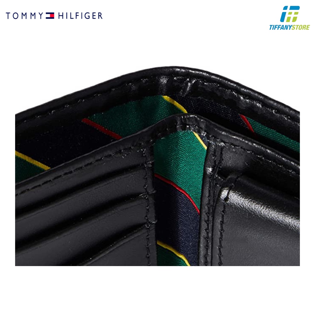Ví nam Tommy Hilfiger Men's Leather Passcase Wallet - Màu đen - 31TL22X053