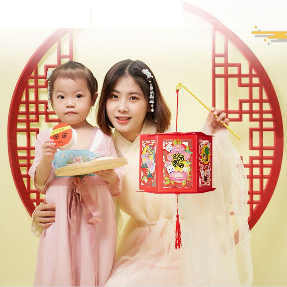 YIYU Lồng Đèn Không Dệt Hình Thỏ Dễ Thương Dùng Trang Trí Lễ Hội DIY