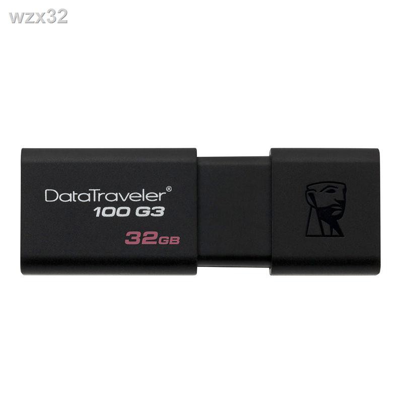 ■♘◇Kingston U Disk 32g Tốc độ cao USB3.0 Business DT100G3 64g Văn phòng sinh viên 128g Ổ đĩa flash USB chính hãng