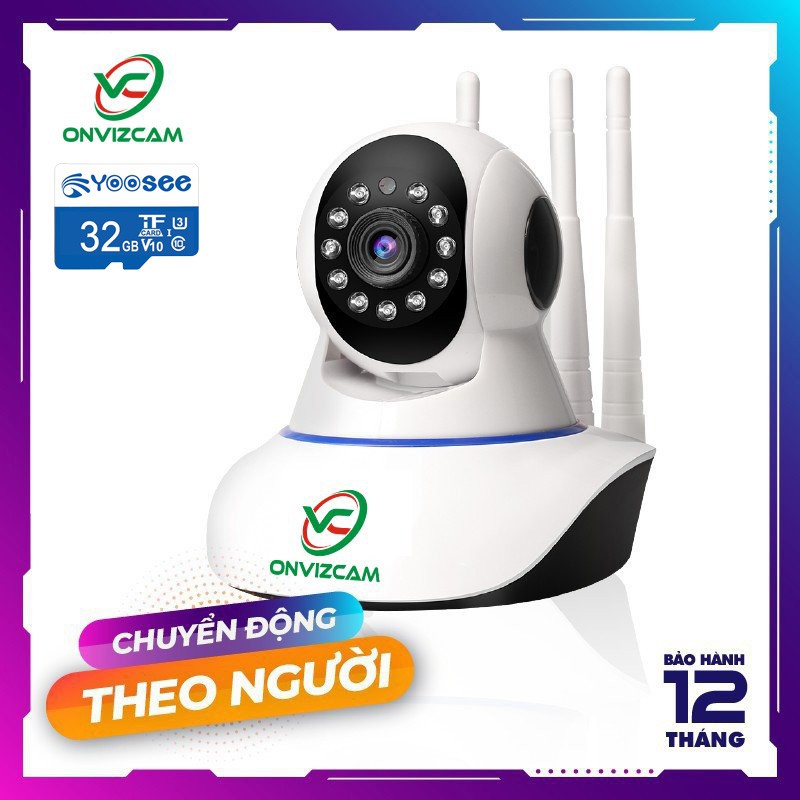 {COMBO} Camera Carecam/ Yoosee 3 anten + Thẻ nhớ 32G