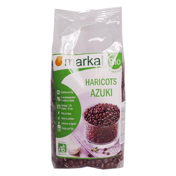 Đậu đỏ azuki hữu cơ Markal 500g