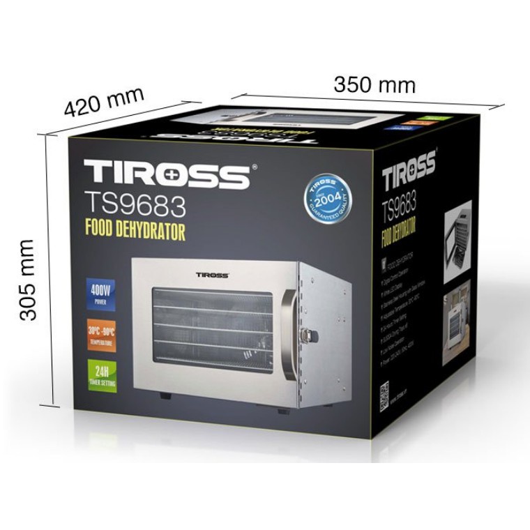 Máy sấy hoa quả TIROSS TS9683, bảo hành chính hãng