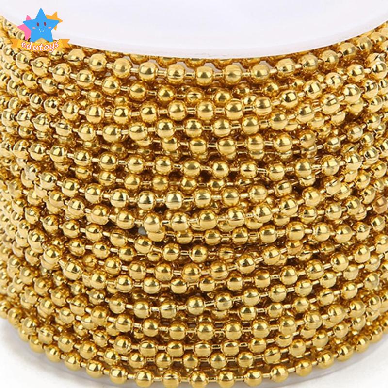 Cuộn Dây Chuỗi Hạt Bằng Sắt 10 Yard 1.5mm Dùng Làm Trang Sức DIY