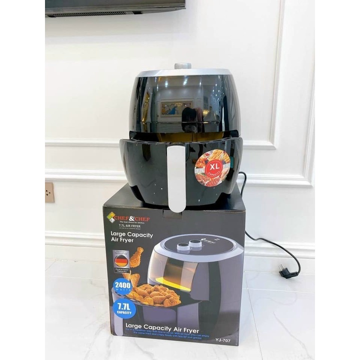 [ FreeShip ] NỒI CHIÊN KHÔNG DẦU CHEF&amp;CHEF DUNG TÍCH ĐẠI 7,7L