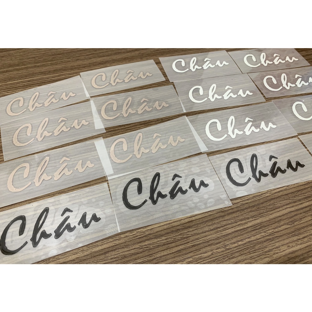 Rinart.vn | Decal sticker ủi nhiệt in theo yêu cầu tên theo mẫu | Logo Sticker Patch in áo ủi trực tiếp lên vải