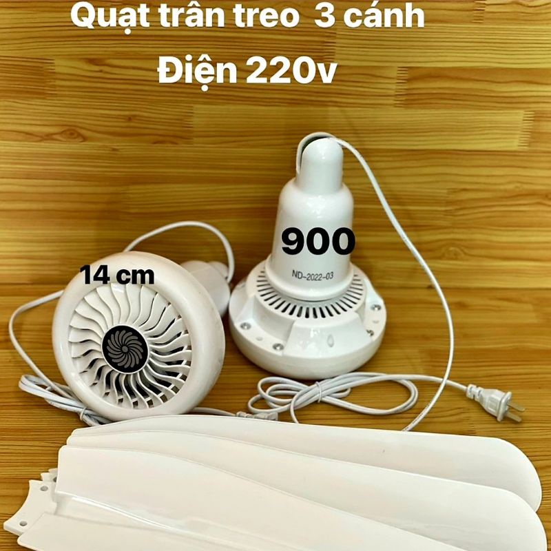 QUẠT TRẦN MINI 3 CÁNH NHỰA