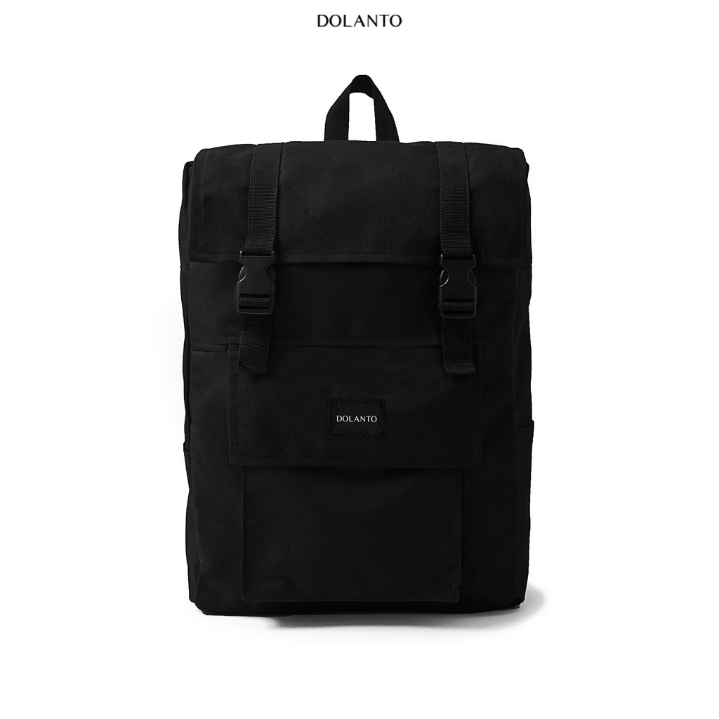 Balo Đi Học BUMB BACKPACK Đen Chống Thấm Nước Cao Cấp Thời Trang Rẻ Đẹp Vải Canvas Đựng Laptop Cặp Xách Nam Nữ DOLANTO -