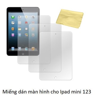 Miếng dán màn hình chống trầy chống vân tay cho Ipad mini 123