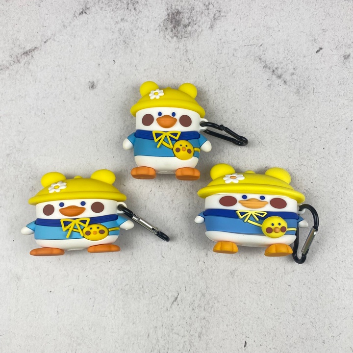 Case Airpods Vịt Mũ Vàng, Ốp Airpods Phong Cách và Dễ Thương cho đủ dòng 1/2/3/Pro - Mã TZAP320