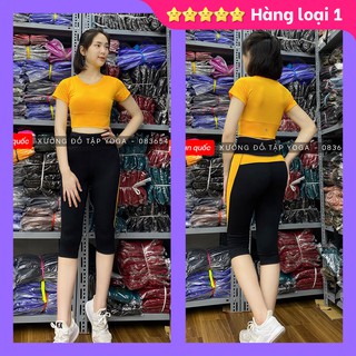 ✅🎯Cam kết ảnh thật 100%🎯 ✅Set Tập Yoga, Gym, Aerobic  - Set tập gym, Thể Thao Nữ lửng cộc tay