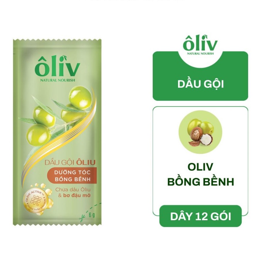 Dây Dầu Gội Ôliv Chắc Khỏe - Bồng Bềnh - Siêu Mượt 12 gói
