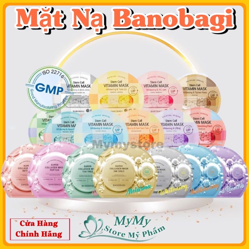 1 Hộp ( 10 miếng) Mặt Nạ Banobagi chuẩn