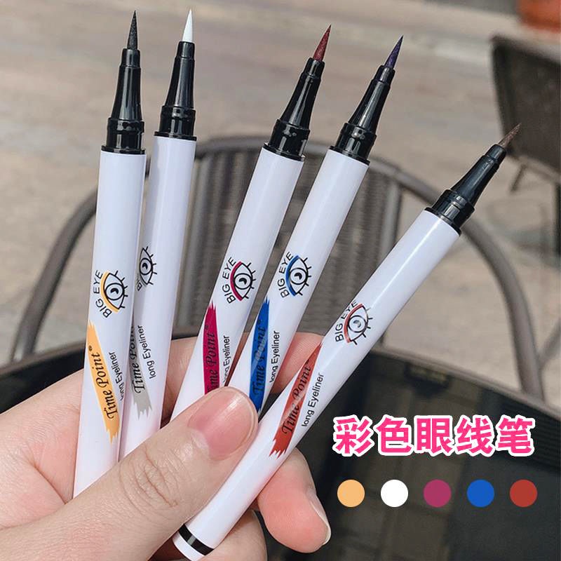 Bút kẻ mắt nước vỏ màu trắng chống thấm nước