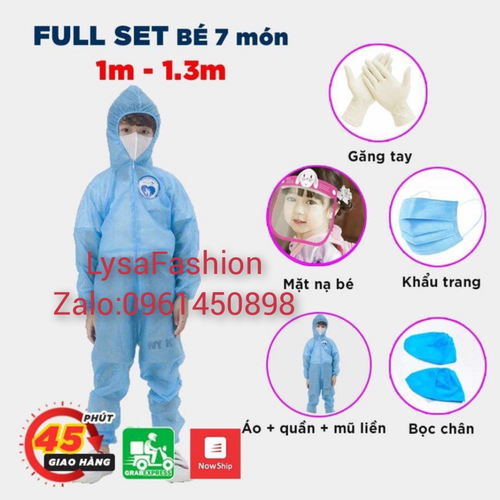 🎀🎀 Đồ Bảo Hộ Người Lớn và Trẻ Em Từ 90cm - 140cm, 1m55 - 1m75, Free size1m9