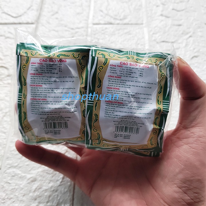 Combo 10 Hộp Cao Sao Vàng 3 Gram - Golden Star Balm - Dầu Cù Là Mùi Thơm Dễ Chịu