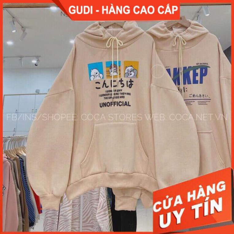 Áo Nỉ Hoodie Nữ Nam Unisex Form Rộng Gấu Trúc, Áo Khoác Nỉ Chất Đẹp | BigBuy360 - bigbuy360.vn