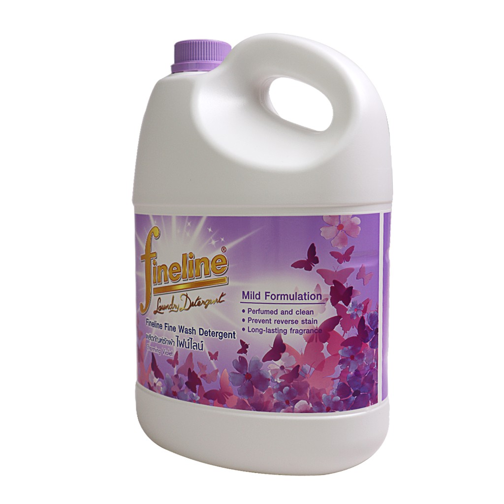 Nước giặt xả diệt khuẩn Charmy Violet FINELINE Laudry Detergent Thái Lan 3000ml - can màu tím - Fineline wash detergent