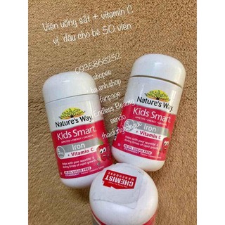 Nature’s Way Kids Smart Iron Vitamin C dạng viên và dạng nước