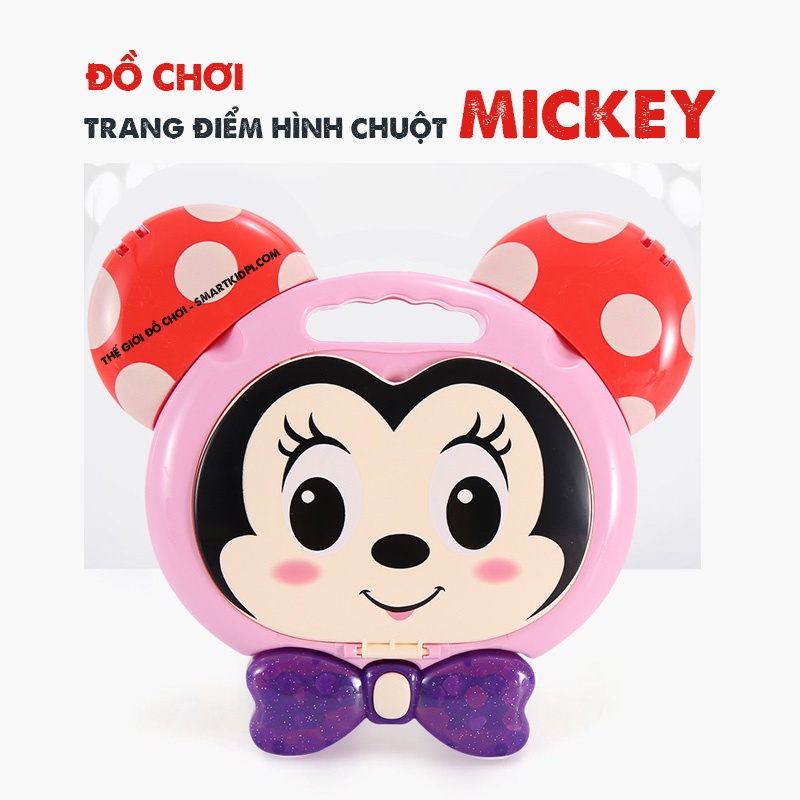 [ẢNH THẬT] ĐỒ CHƠI TRANG ĐIỂM HÌNH CHUỘT MICKEY CÓ ĐÈN - FULL BỘ TRANG ĐIỂM