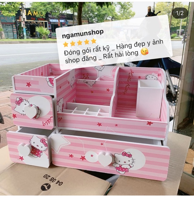 Hộp đựng mỹ phẩm đa năng max 35cm