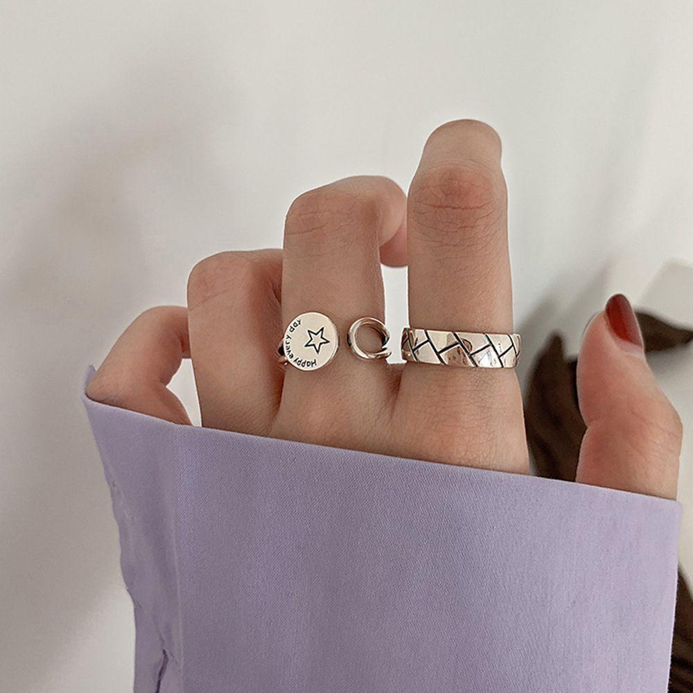 Nhẫn Thiết Kế Hở Đơn Giản Thanh Lịch Có Thể Điều Chỉnh