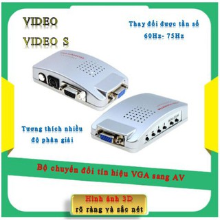 Bộ chuyển đổi tín hiệu vga sang av video s-video