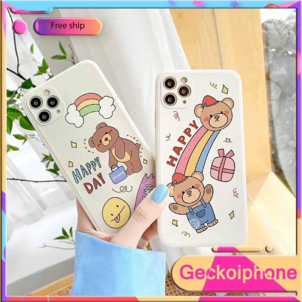 Ốp lưng iphone từ 6 đến 12 promax Hạnh Phúc Gecko D129