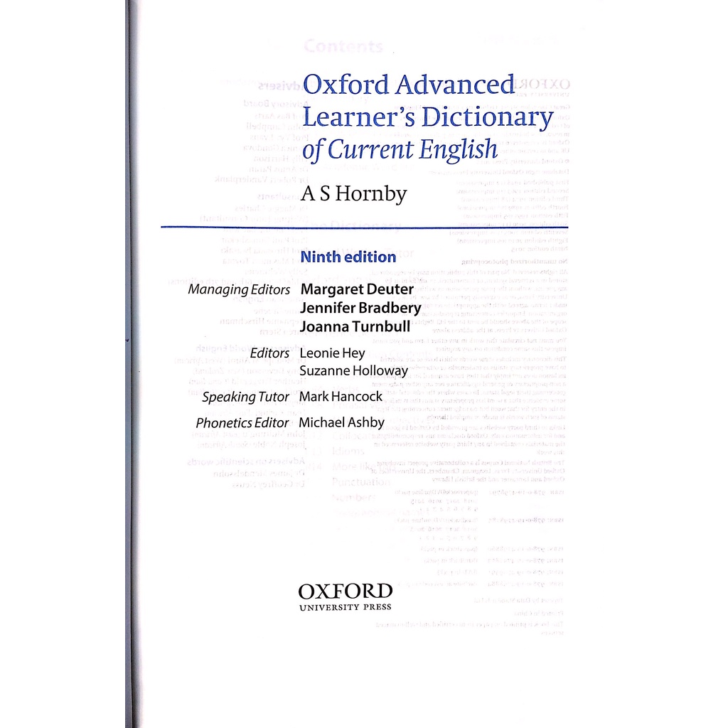 Sách - Từ điển: Oxford Advanced Learner's Dictionary, 9th Edition - Hardback with DVD-ROM