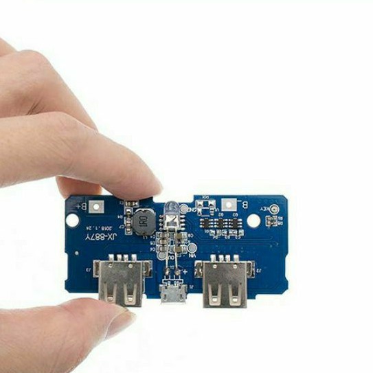 Mạch Sạc Dự Phòng 2 Ngõ ra USB(1A và 2A) đèn báo pin