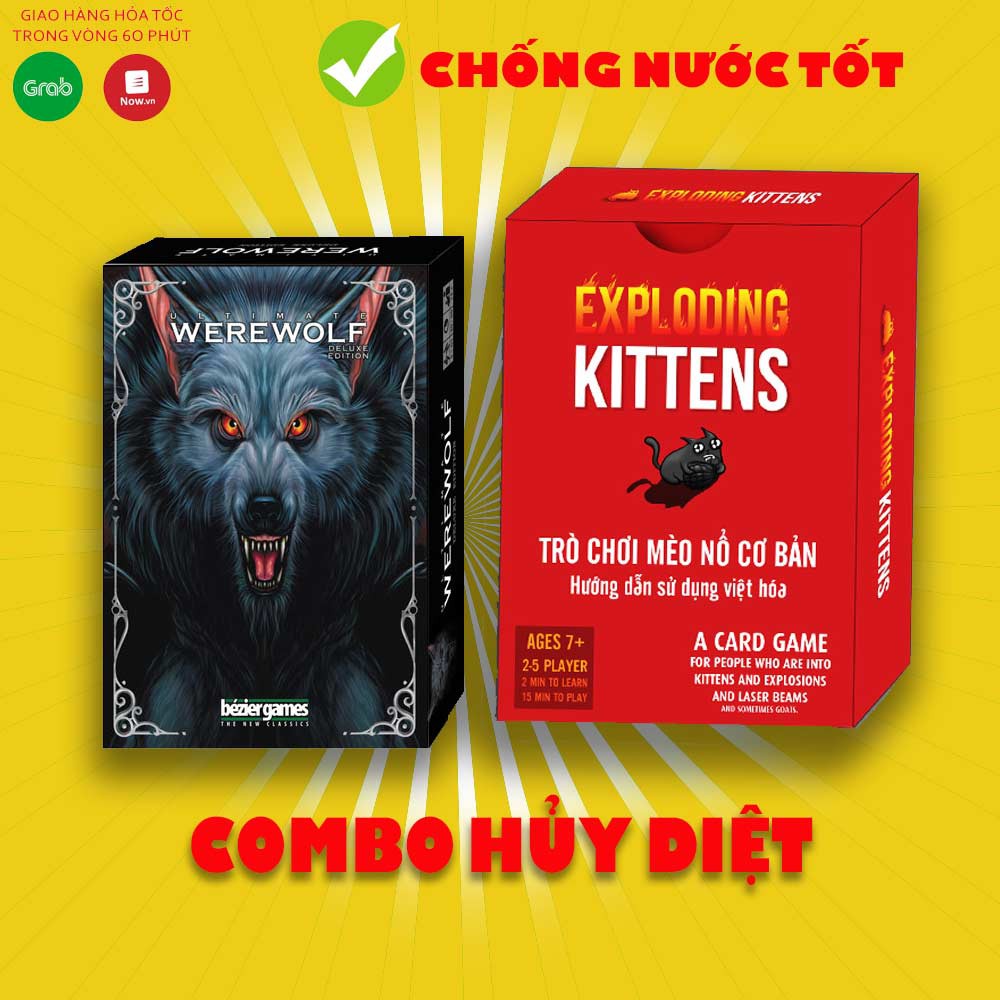 MA SÓI + MÈO NỔ VIỆT HÓA siêu tiện lợi - Giấy chống nước [ SHOP 1000 ĐƠN ]