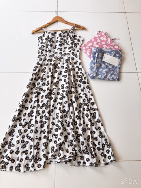 Váy 2 dây hoa nhí siêu xinh nhiều màu | BigBuy360 - bigbuy360.vn