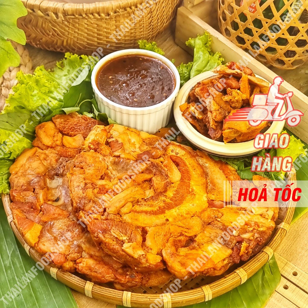 Tóp Mỡ Chấm Mắm Me (Kèm Sốt Mắm Me Kẹo &amp; Tương Ớt) Siêu Tiện Lợi Và Thơm Ngon - Túi 300Gr