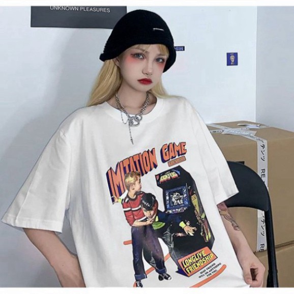 ÁO THUN, ÁO PHÔNG TAY LỠ UNISEX FORM RỘNG OVERSIZE NELLY GAME ANIME M672 KL SHOP HP SHOP 5tingSHOP