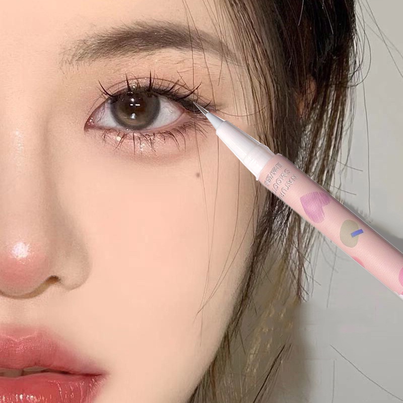 Bút Kẻ Mắt Dạng Lỏng Nhanh Khô Chống Nhòe Tự Nhiên Đầu Cọ Mềm Mịn 6 Màu Lựa Chọn