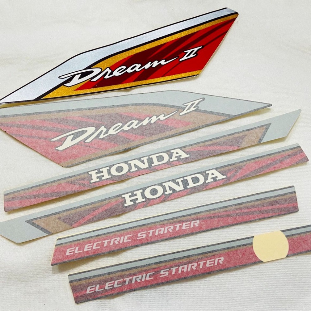 Bộ Tem thái lửa DREAM 3 lớp xịn, Tem hàng đẹp lắp được cả dream thái và dream việt các đời