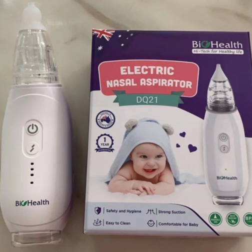 Máy hút mũi BioHealth DQ21 và B.Well WC-150  hút dịch mũi cho bé làm sạch mũi tốt nhất
