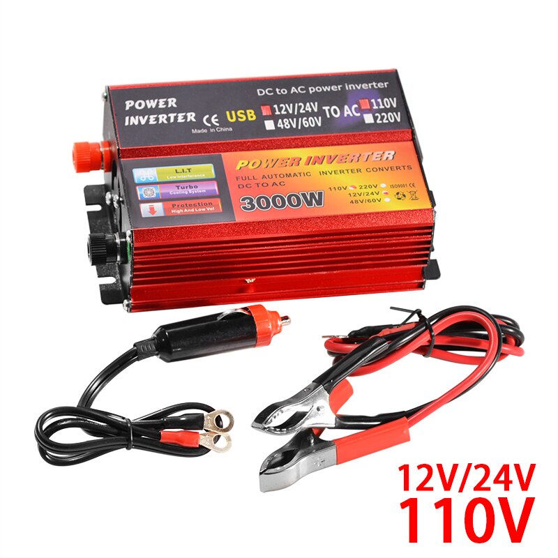 Bộ biến áp 1000W DC 12V&24V 48V&60V sang AC 110V/220V