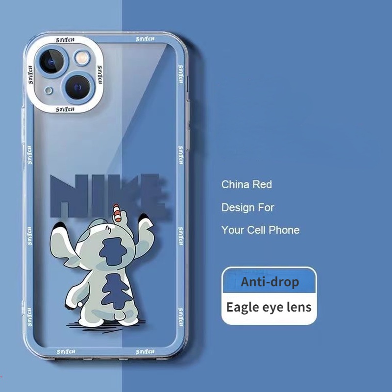Ốp Điện Thoại Silicone Mềm Trong Suốt In Hình Stitch Hoạt Hình Cho Iphone 13 12 11 Pro MAX X XS MAX XR 6 7 8 Plus